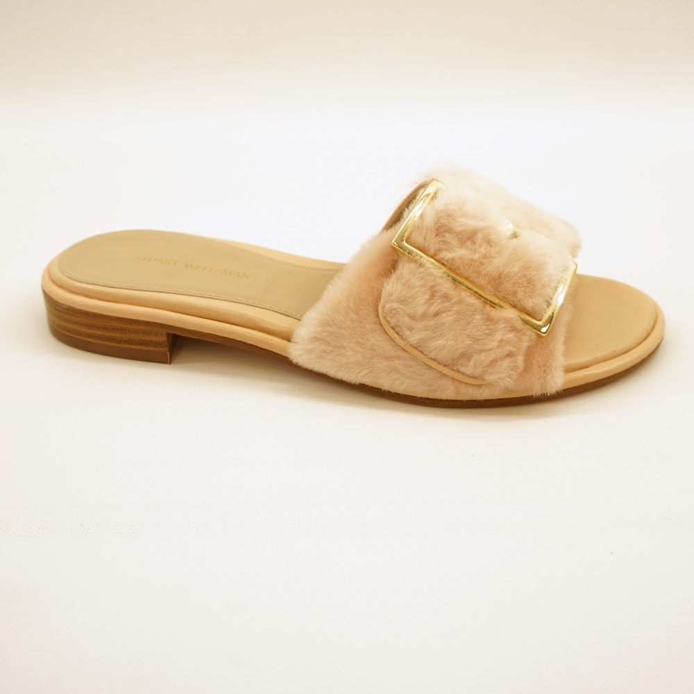 Stuart Weitzman Open Toe Slide Sandals 5.5